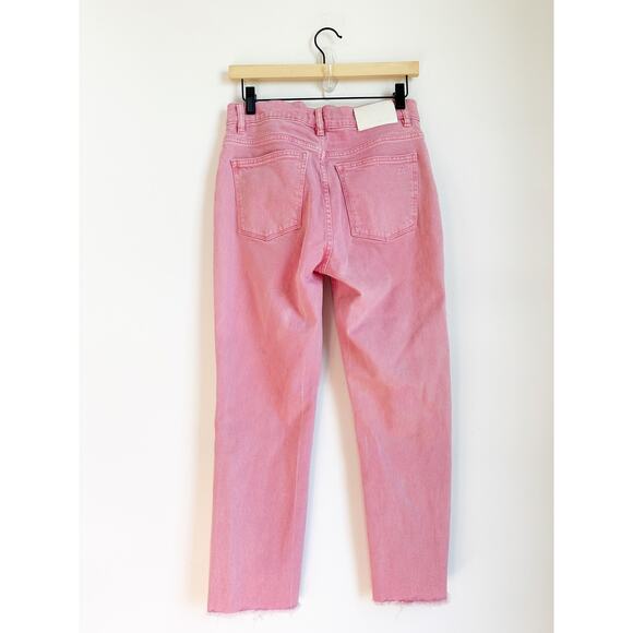 Dl1961 Pink Raw Edge Patti Straight Jean Size 27 - Picture 3 of 4
